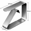 ZIMAIC Table Cloth Clips, Pack of 10 Stainless Steel Table Cover Clips, Table Cloth Clips, Table Cloth Clips for Restaurants, Parties, Picnics Bu