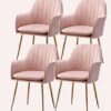 dining chair Kitchen Dining Room Furniture Chairs Set Of 4 Dining Chairs Kitchen Chairs Living Room Chairs Sturdy Metal Feet For Living Room Bedr