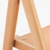 WALNUT Wood Color Solid Wood Folding Chairs Wedding Patio Garden Furniture Compact Space Saving Portable
