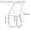 dining chair Kitchen Dining Room Furniture Chairs Set Of 2 Dining Chairs Matte Leather Upholstered Accent Chairs Modern Living Room Side Chairs f