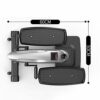 TWDYC Fitness Stair Stepper for Women and Man,Mini Stepper Fitness Cardio Exercise Trainer,Height Adjustable StepperTwisting Machine (Color : A)
