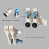 TWDYC Washing Machine Base Bracket Movable And Adjustable Refrigerator Base 4 Feet 4 Wheel Air Conditioning Base