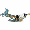 Stylish Simplicity Resin Crafts Creative Home Office Kitchen Living Room Bedroom Decorated in European-American Style Carriage Wine Rack Ornament