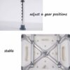 Bath Stools,Shower Stool Bathroom Chair with Armrests Lightweight Aluminum with Backrest Non-Slip Height Adjustable Capacity 200 Kg
