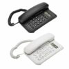 Universal Corded Phone Desktop Wall Mount Wired Telephone DTMF/FSK Mode Corded Phone with Speakerphone and Caller ID/Call Waiting for Home Office