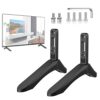 TV Base Pedestal Feet Table Top TV Stand Mount Legs with Weight Capacity 99Lbs, Mounting Holes Distance 2.16in/5.5cm or Within 1.77in/4.5cm TV Pe