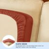 SU SUBRTEX Leather Couch Cushion Covers Waterproof Seat Covers Chair Loveseat Sofa Protector Leather Slipcovers for Settee Seater(3 seater, Orang