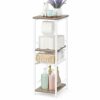 UOMIO Bathroom Storage Shelf Floor Standing Narrow Vertical Storage Racks with Drawer and Toilet Paper Stand Bathroom Accessories Cabinet Organis