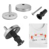 ASTER 1 Pair Universal Toilet Seat Fixing Hinges Screw, Replacement Toilet Seat Top Fix Hinges Blind Hole Fixings Nuts Screws for Top Universal T