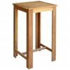 DINGZZ Kitchen Bar Tables and Chairs Set Dining Room High Top Counter Height Table Set for 2 Solid Acacia Wood