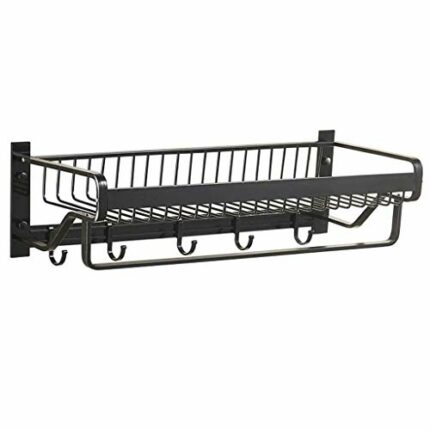 RSOCHS Towel Rack, Punch-free Space Aluminum Towel Stand Bathroom Towel Bar Wall-mounted