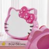 VNSPORT Desk Mirror, Kitty Cat Shape-Kawaii &Vanity Makeup Mirror for You in Bathroom or Bedroom- Pink, Birthday Gift for Hello Kitty Fans