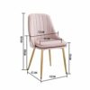WALNUT Modern Minimalist Dining Chair Sponge Restaurant Furniture Chair Restaurant Modern China Iron Chair Wood Kitchen Rest (Color : C)