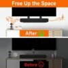 Dinghosen Soundbar Wall Mount Bracket for Sonos Beam TV Mount, Adjustable Soundbar Mounting Bracket for Sonos Beam Sound Bar Mount Under TV or Ab