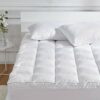 SLEEP ZONE King Size Mattress Topper Cooling Mattress Pad Cover Super Fluffy Down Alternative Bed Mattress Topper 8-21 Inch Deep Pocket, King