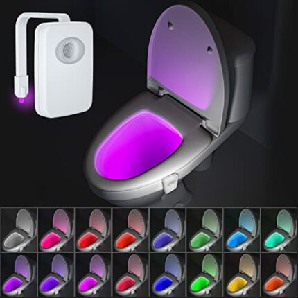BEAN LIEVE 32 Colors Toilet Light - Smart Toilet Night Light, Toilet LED Light with Function of Motion Activated and Waterproof, Bathroom Night L