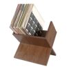 TreeHouse London Wooden Vinyl Record Holder – 80/100 LP Storage Rack - Book or Album Display Stand – Vinyl Record Storage – Modern Vinyl Organize