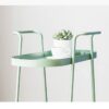 BHVXW Living Room Sofa Side Home Balcony Movable Small Push Kitchen Storage Rack (Color : Argento, Size : 62.5CM*60CM)