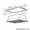 Bosch Serie 4 DHL555BLGB Canopy Cooker Hood, 53 cm, with Intensive Speed Setting, Silver metallic