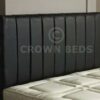 CROWNBEDSUK QUALITY APOLLO FAUX LEATHER HEADBOARD (blue, 4ft small double)