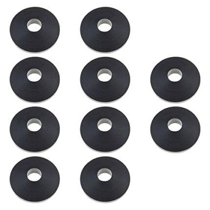 10Pcs Toilet Seat Washer Replacement Toilet Seat Hinge Fitting Replacement Rubber Accessories for Loose Toilet Seats 27mm/1.1inch