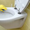 Toilet Seat Fittings, Zinc Alloy Toilet Seat Replacement Hinge with Fittings and Repair Parts, for Most Wooden | Resin | MDF Toilet Seat