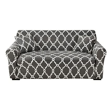 SHANNA Sofa Covers 2 3 Seater, (Free pillow cases) Stretch Sofa Slipcovers Protector Easy Fit Elastic Machine Washable Couch Slipcover