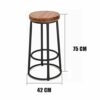 DINGZZ Nordic light luxury bar chair simple net red bar stool front desk cafe restaurant leisure back high stool
