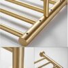 bathroom towel rack Brushed Gold Towel Rail Brass Towel Bar Wall Mounted Towel Holder Storage Rack for Bathroom, Kitchen, Toilet