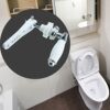 Toilet Flush Handle Replace Universal Fit Toilet Flush System Kirsite Toilet Cistern Flush Parts for Toilet Wc Cistern Tank