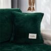 Sofa Seat Cushion Covers Velvet, Sofa Cushion Slipcovers Replacement, Couch Cushion Covers Thick Stretch for Individual Cushions (Gray,Large 1-se