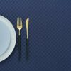 WELTRXE Rectangular Tablecloth Water Resistant Polyester Checkered Table Cloth Dining Table Cover for Home Restaurant Party Buffet Picnic, Navy B