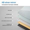 Acezanble LED Bathroom Mirrors,Demister Pad,Touch Sensor Switch,Wall Mounted,IP44,Vertical or Horizontal (Touch+LED+Demister, 800X600)