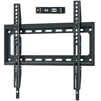 Mounting Dream Fixed TV Wall Bracket Mount Ultra Slim for Most 26-55 inch TVs up to VESA 400x400mm and 45.5 KG, Flat to wall Low Profile TV Brack