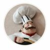Yalych Creative Chef Character Restaurant Wine Cabinet Decoration,Wine Cabinet Decoration Ornaments,Multi-Function Decoration Crafts Decorative w