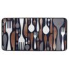 Aslsiy Retro Wooden Board Anchor Kitchen Rug Sea Ocean Kitchen Mat Area Rug Marine Nautical Floor Mat Welcome Non Slip Rug for Kitchen Home Decor