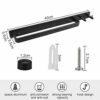 AFASOES Towel Rail, Towel Bars Black Towel Holder Wall Mounted Towel Rack Space Aluminum Towel Robe Hook Towel Hook Hand Towel Holder Towel Rack