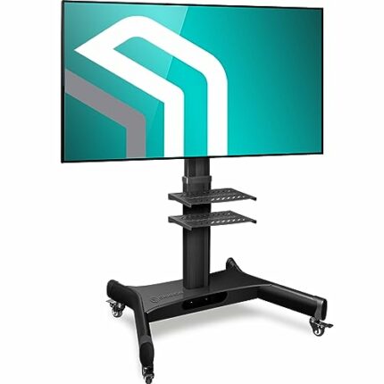 ONKRON TV Stand for 32" - 65" inch LED OLED Plasma TVs height adjustable VESA 100 x 100 mm to 600 x 400 mm TS1661 Black