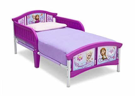 Disney Frozen Toddler Bed - Metal Bed for Child Pink - Princess Anna Elsa