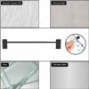 Towel Rail No Drilling, Guest Towel Rack Self-Adhesive, Brushed Stainless Steel Towel Rail Wall Mounted, Bathroom Towel Rail Extendable 15.75-29.
