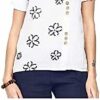 Bonateks, Pure Linen Shirt with Embroidery and Buttons on The Front, 100% Linen, UK Size: 8, US Size: S, Tops, White - Made in Italy, White, 10
