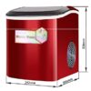 XYZMDJ Ice Machine Commercial Milk Tea Shop Home Small Automatic Ice Machine Large Capacity Ice Maker