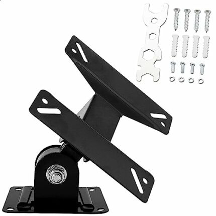 Ogetok TV Monitor Wall Mount Bracket with Swivel Articulating for Most 14-24 Inch LED LCD Flat Screens TVs, Max VESA 75x75mm to 100x100mm up to 3