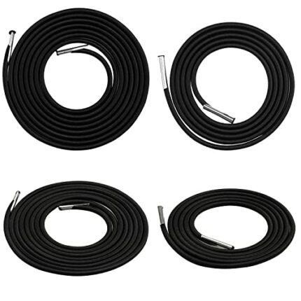 KINBOM 4pcs Gravity Chair Replacement Cords, Replacement Elastic Cord Nylon Stretchy Cord for Lounge Chair Bungee Elastic Lawn Chair