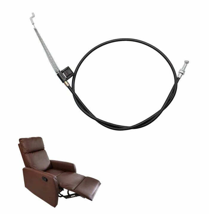 jeufun 1 Pcs Metal Recliner Replacement Parts Cable,Universal Recliner Cable Pull Handle Replacement Parts Chair Cable,Sofa Chair Couch Release L