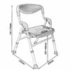 Bath Stools,Shower Stools Bathroom Folding Shower Chair for Elderly Aluminum Alloy Bath Chair Non-Slip for Pregnant Women - Load-Bea100Kg