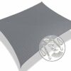 VOUNOT Sun Shade Sail Rectangle 5m x 3m with Fixing Kit, 95% UV Block Breathable HDPE Awning, Sunscreen Canopy for Outdoor Garden Patio Lawn, Gre