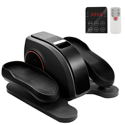 FYC Under Desk Elliptical Machine, Under Desk Bike Pedal Exerciser, Compact Mini Electric Elliptical Training Machine with Remote Control for Hom