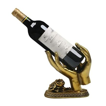 NEOCHY Personalized Wine Rack, Creative European-Style Living Room Wine Bottle Rack, Wine Glass Rack Resin