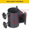 VANROUG Heavy Duty Patio Umbrella Holder,Patio Umbrella Stand Umbrella Clamp Mount Bracket for Deck Railing, Mount to Deck, Fences,Balcony or Out